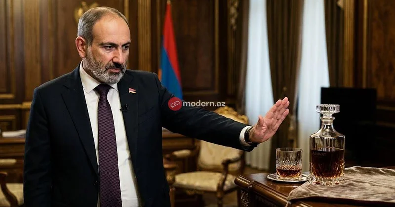 Paşinyan erməni konyakından imtina etdi bizim deyil