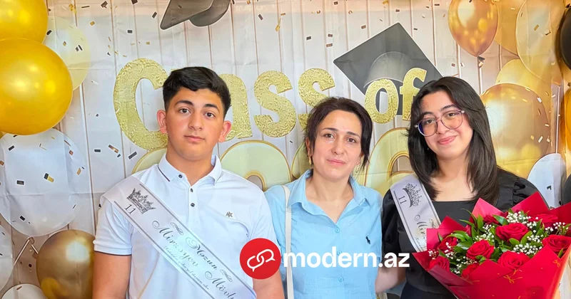 Azərbaycanda ana və iki övladı eyni vaxtda tələbə oldu