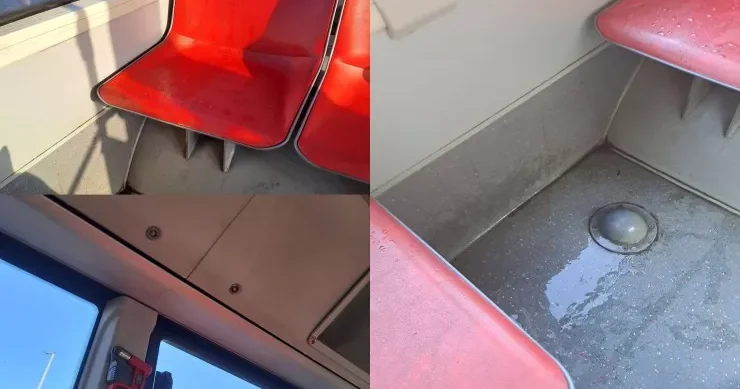 Avtobusda bir saatdan çox sərnişinin başına su töküldü