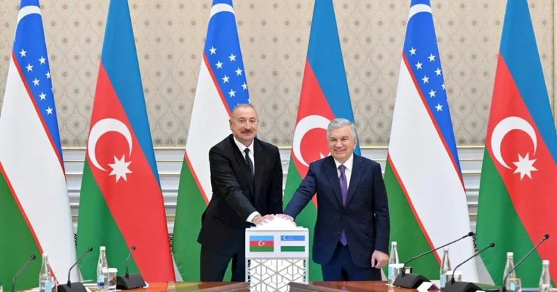 Azərbaycan və Özbəkistan prezidentlərinin iştirakı ilə “ABB Davr” Bank layihəsinin açılışı oldu FOTOLAR