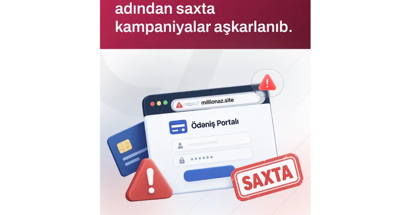 “MilliÖn” adından istifadə edilməklə həyata keçirilən fişinq kampaniyası aşkarlanıb