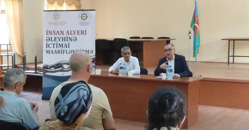 “İnsan alveri əleyhinə ictimai maarifləndirmə” adlı layihə çərçivəsində tədbir keçirilib