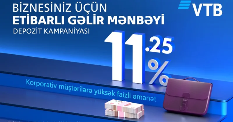 Biznesiniz üçün etibarlı gəlir mənbəyi İllik 11,25% dək stabil gəlir!