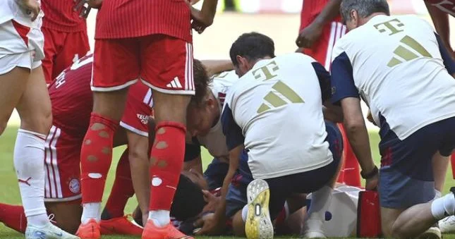 Son matçlarında huşunu itirən futbolçudan xəbər var