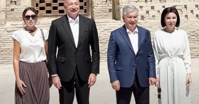 Prezidentlər xanımları ilə Buxaranı gəzdilər YENİLƏNİB