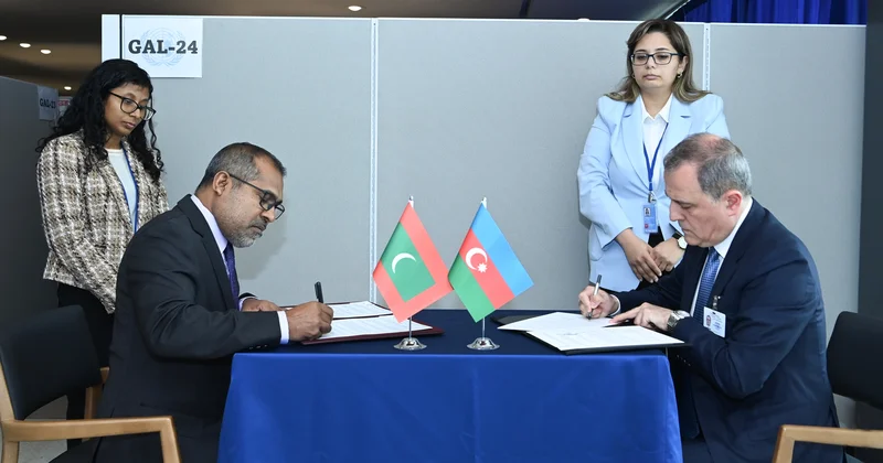 Azərbaycan və Maldiv arasında viza rejimi ləğv edilir Saziş imzalandı