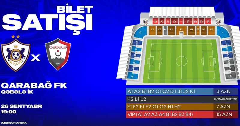 “Qarabağ”ın ev oyunu 3 manata