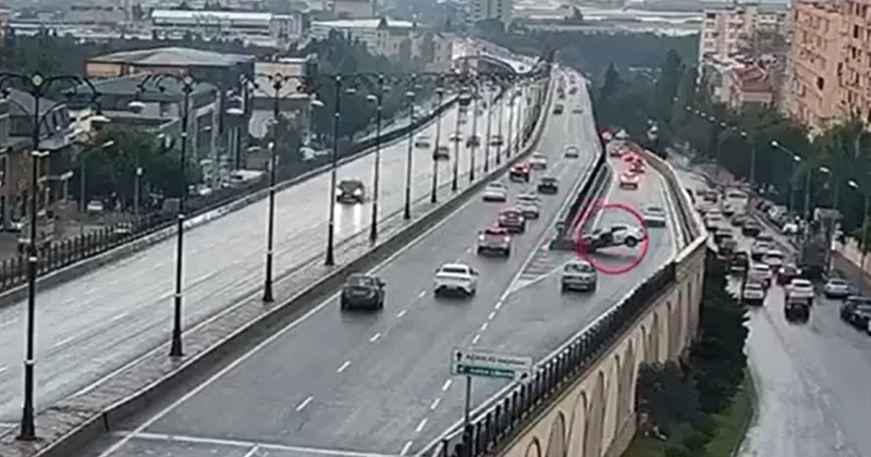 Bakıda ölümlə nəticələnən qəzanın ANBAAN GÖRÜNTÜSÜ