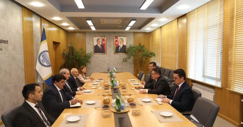 BDU ilə Səmərqənd İqtisadiyyat və Xidmət İnstitutu arasında müəllim və tələbə mübadiləsi məsələləri müzakirə olunub