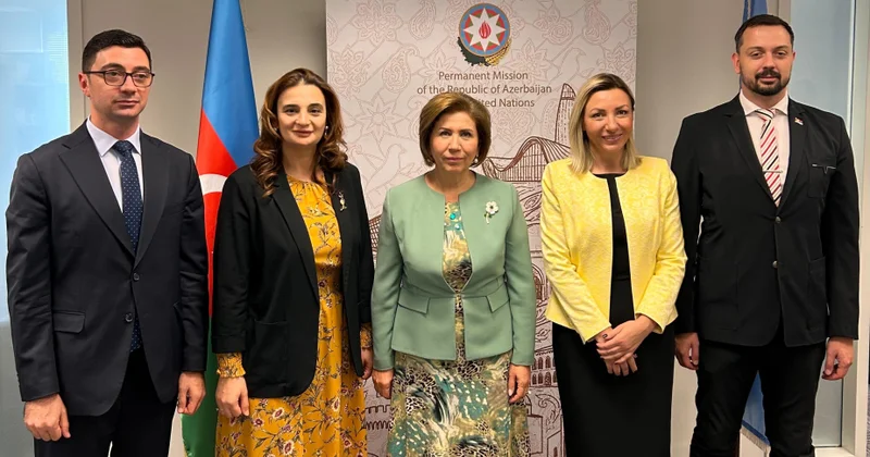 Bahar Muradova BMT də Serbiya naziri Tatyana Makura ilə görüşüb