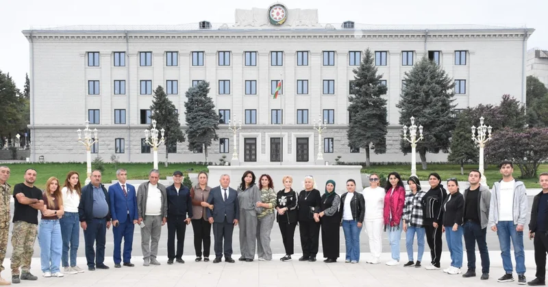 YAP Qaradağ rayon təşkilatının fəalları azad olunmuş ərazilərdə FOTOLAR