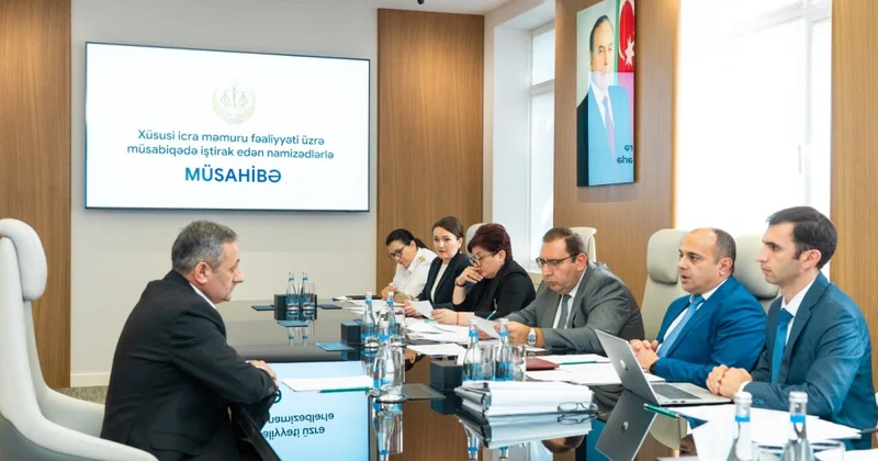 Xüsusi icra məmuru kimi çalışmaq istəyənlərin müsahibə mərhələsinin nəticəsi açıqlanıb