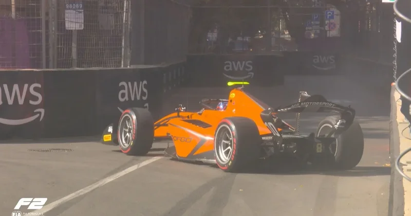 Formula 2 Azərbaycan Qran Prisində 2 pilot mübarizəni yarımçıq dayandırıb (Foto)