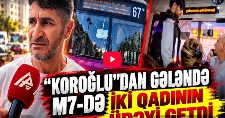 Sürücü avtobusun qapılarını bağlayıb, “peçi” qoşdu? VİDEO
