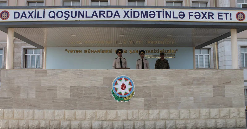 Hərbi Prokurorluğun rəhbərliyi Naxçıvanda hərbçilərlə görüşüb Fotolar