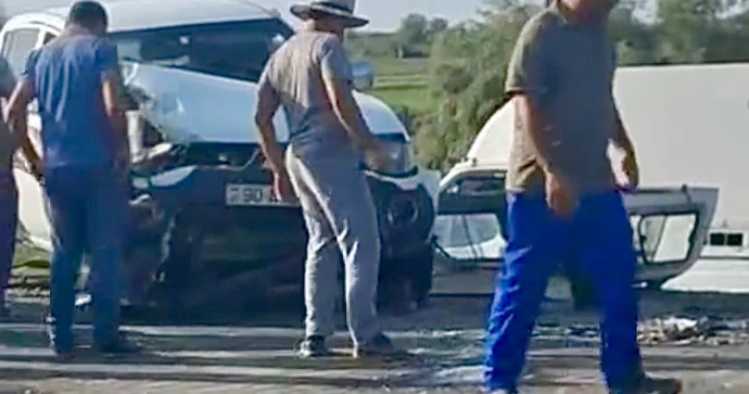 Sükan arxasında yuxulayan sürücü qəza törətdi VİDEO