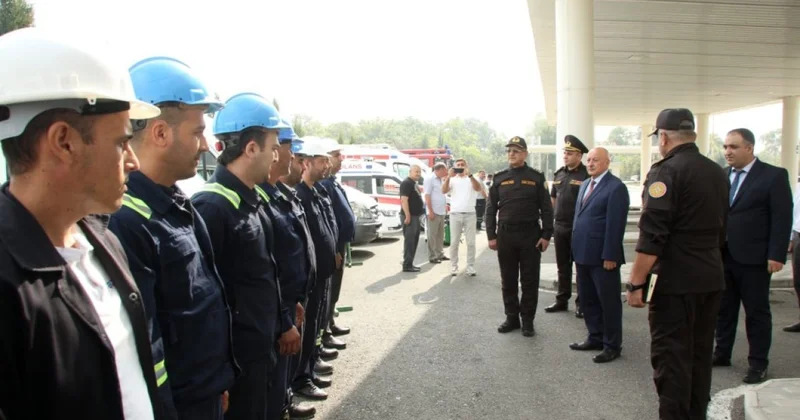 FHN in Qarabağ Regional Mərkəzi nümunəvi mülki müdafiə məşqi keçirib