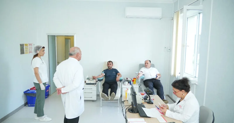 Quba Xaçmazda “Bir damla qan, min ümidə can” aksiyası keçirildi FOTOLAR
