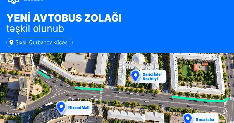 Paytaxtın Şıxəli Qurbanov küçəsində xüsusi hərəkət zolağı təşkil edilib