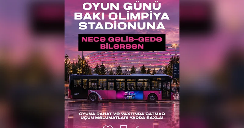 Nəqliyyat marşrutları açıqlandı “Sabah”ın matçına gedənlərin nəzərinə!