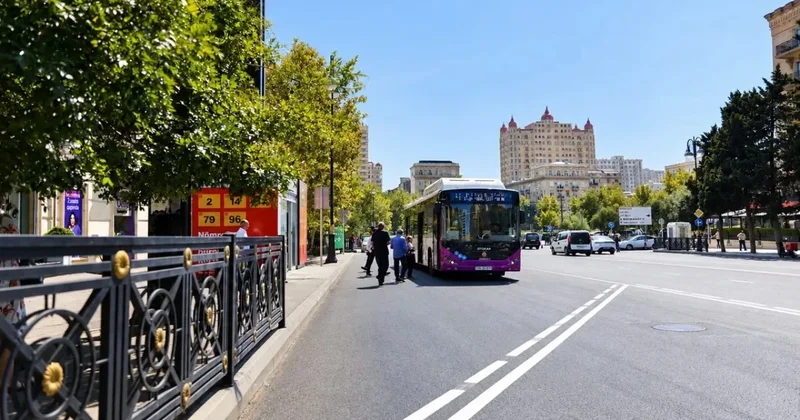 Bakıda yeni avtobus zolağı təşkil edildi