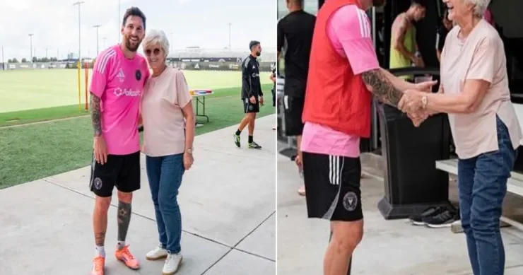Messi Devid Bekhemin anası ilə görüşdü