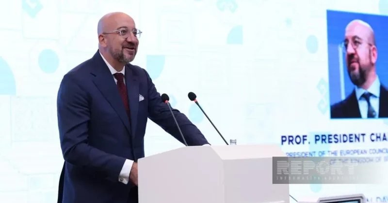 Шарль Мишель на мероприятии в Баку: Арбитр представитель мира