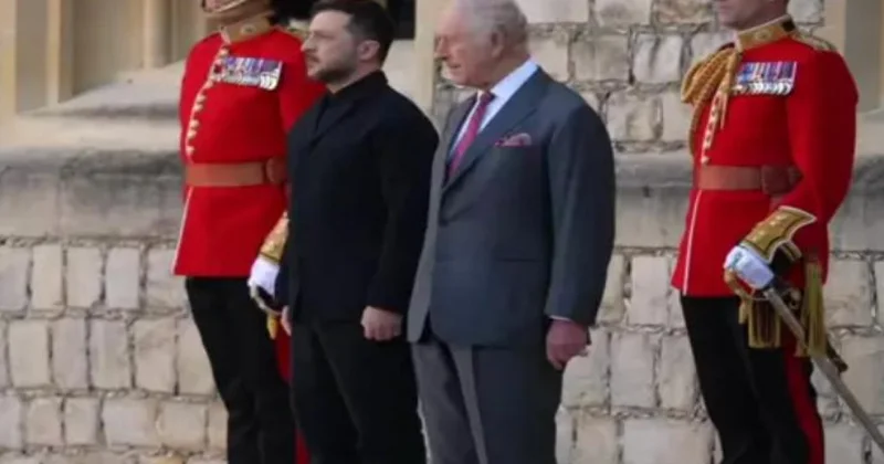 Zelenski Britaniya Kralı ilə görüşüb