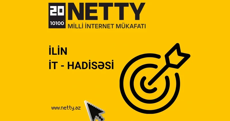 Azərbaycanın əsas rəqəmsal mükafatı NETTY 2025 üçün müraciətlərin qəbulu davam edir
