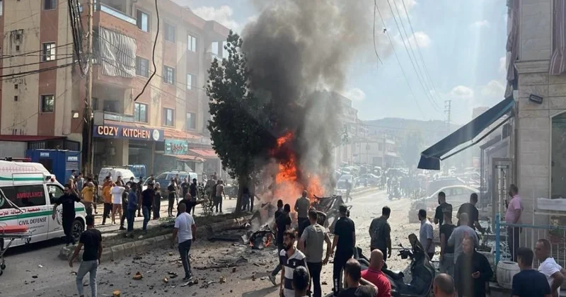 İsrail PUA sı Livanda avtomobilə zərbə endirib, ölən var FOTO