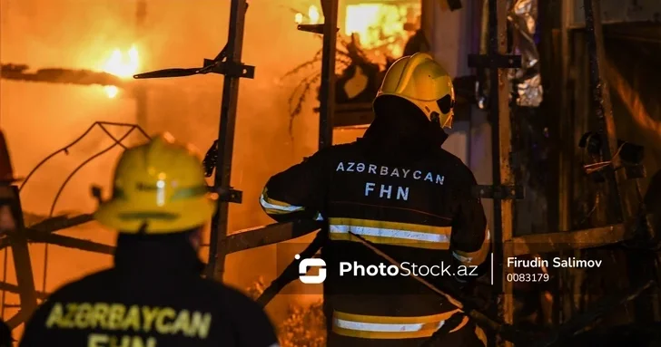 В Ясамальском районе Баку произошёл пожар