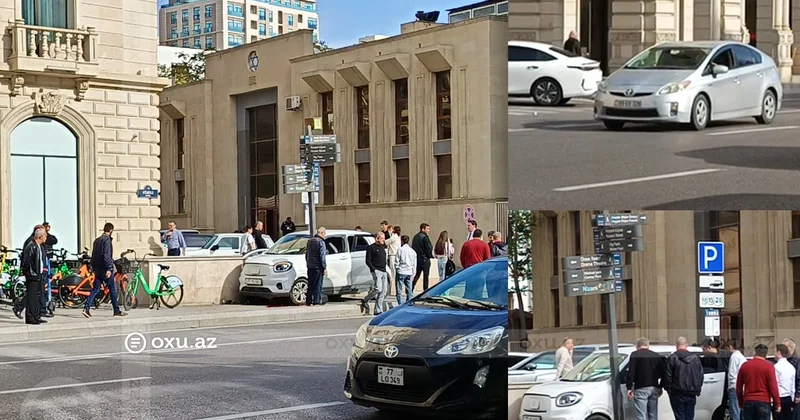 Bakıda manevr qaydalarını pozan sürücü QƏZA TÖRƏTDİ
