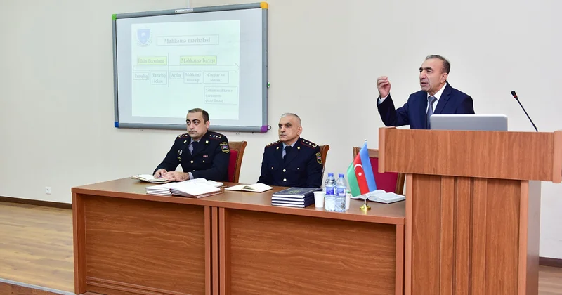 Polis Akademiyasında interaktiv dərslər Foto