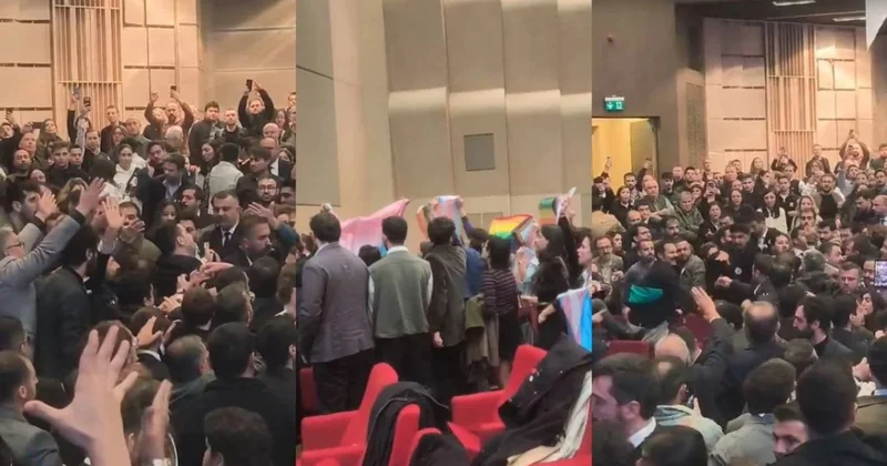 İstanbul Vəkillər Kollegiyasının iclasında dava düşüb FOTO
