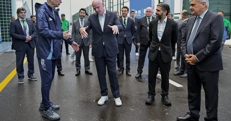 İnfantino və AFFA rəsmiləri Hövsanda