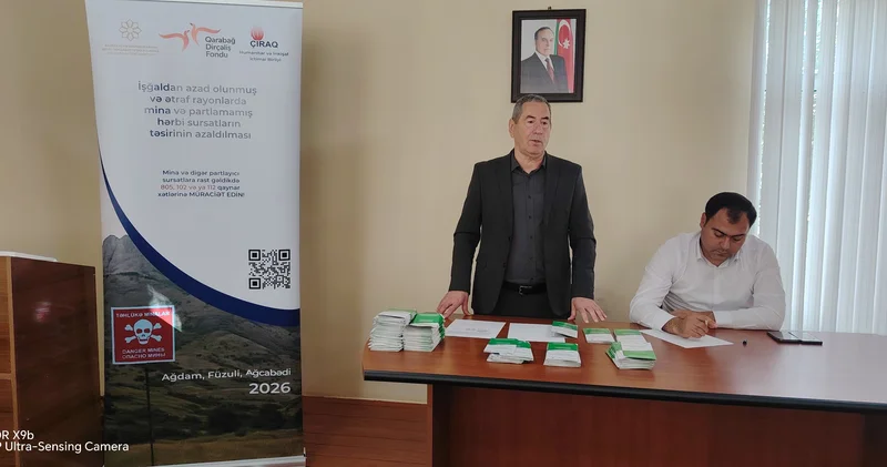 “Çıraq Humanitar və İnkişaf” İctimai Birliyi mina təhlükəsinə dair maarifləndirmə layihəsinin yekun tədbirini keçirib