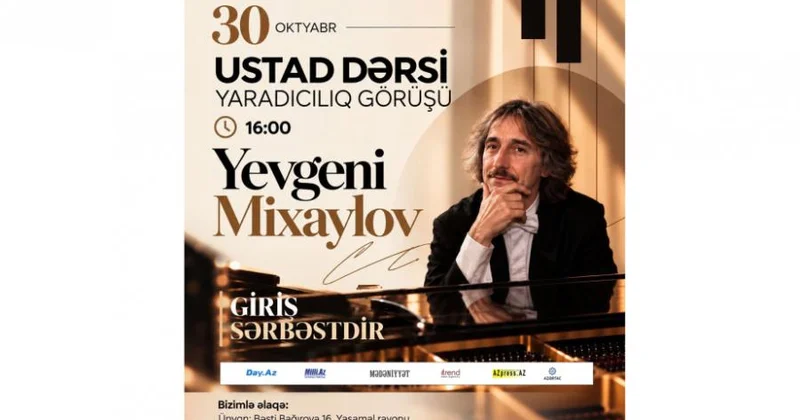 Uşaq Filarmoniyasında Moskva Dövlət Konservatoriyasının professorunun ustad dərsi təşkil olunacaq