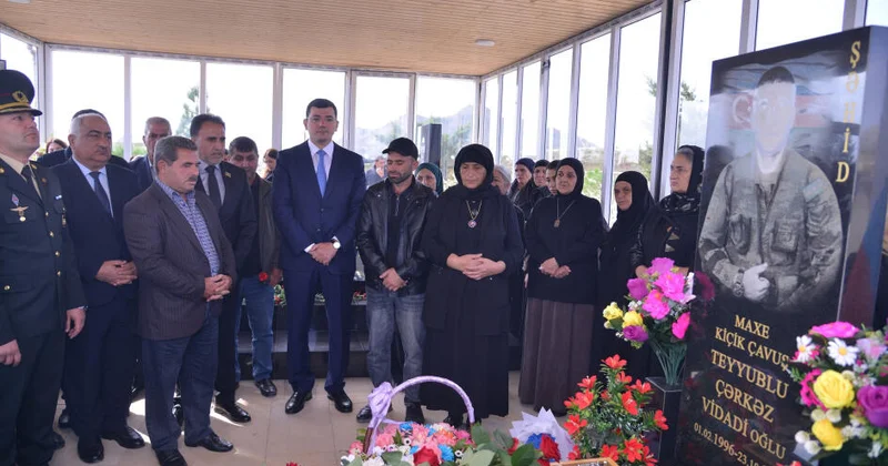 Vətən müharibəsi şəhidi Çərkəz Teyyublunun xatirəsi anılıb FOTOLAR