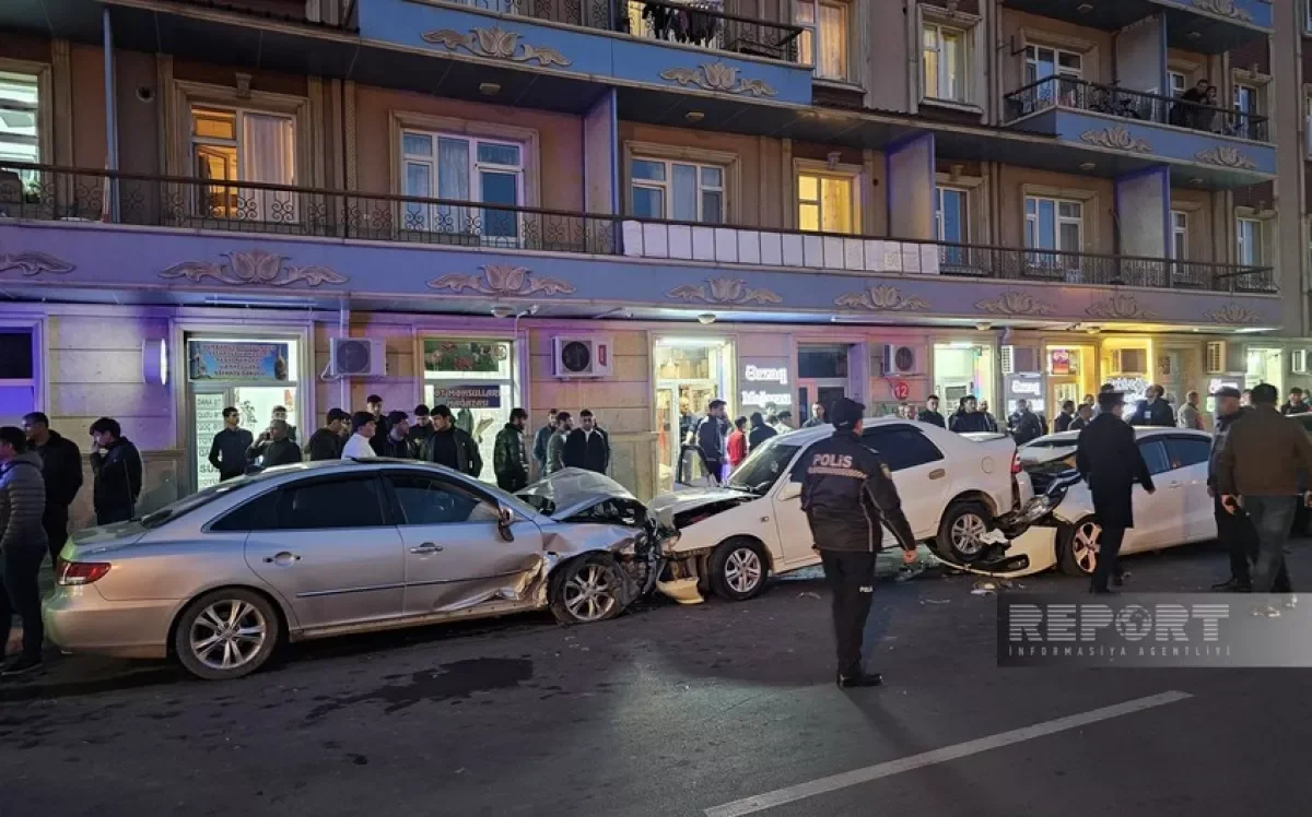 В Нахчыване 16летняя девушка пострадала в массовом ДТП ФОТО