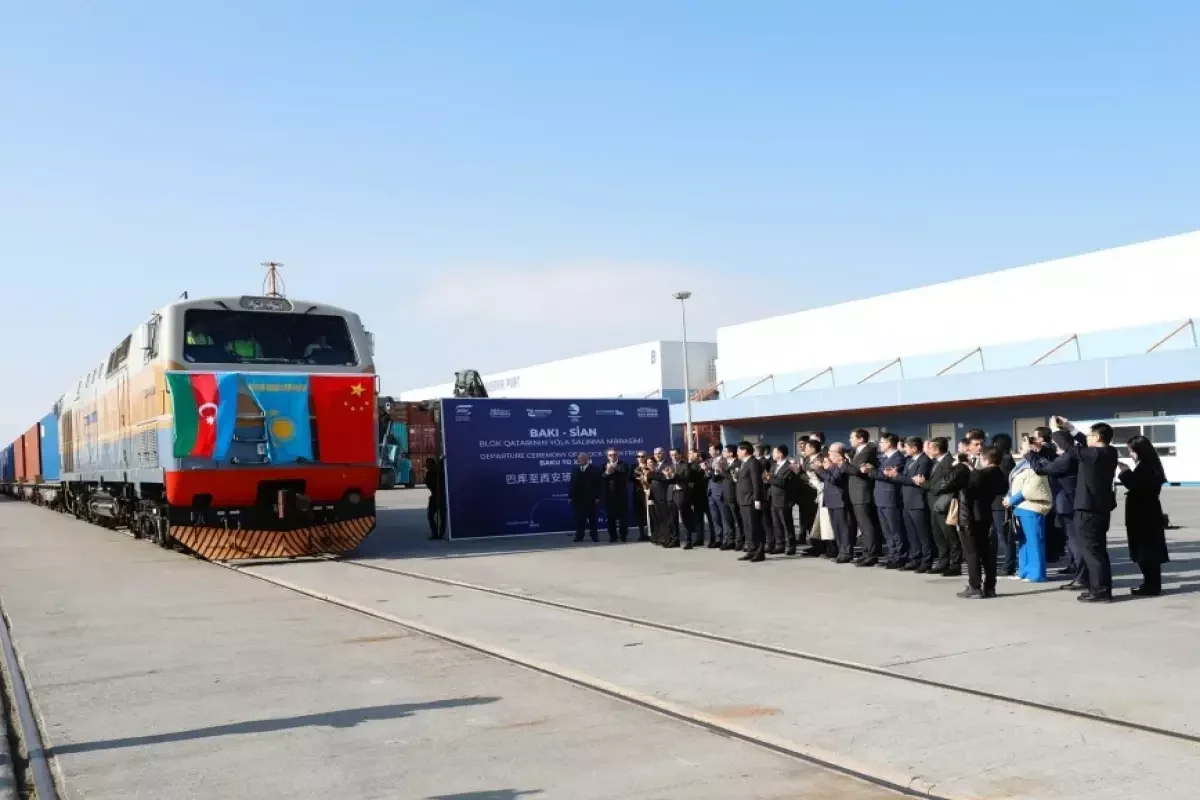 İlk dəfə ixrac yükləri Bakıdan dəmiryolu nəqliyyatı ilə Çinə yola salınıb