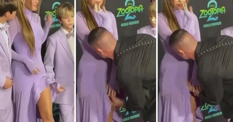 Şakira qırmızı xalçada özünü itirdi: Qəfil gəlib ətəyindən yapışdı FOTO