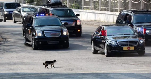 Ərdoğan bu körpəyə görə kortejini dayandırdı VİDEO