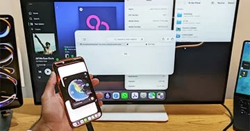 iPhone 17 Pro Max istifadəçisi smartfonunu kompüterə çevirdi...
