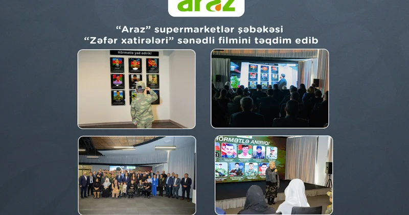 “Araz supermarketlər şəbəkəsi Zəfər xatirələri sənədli filmini təqdim etdi (FOTO)