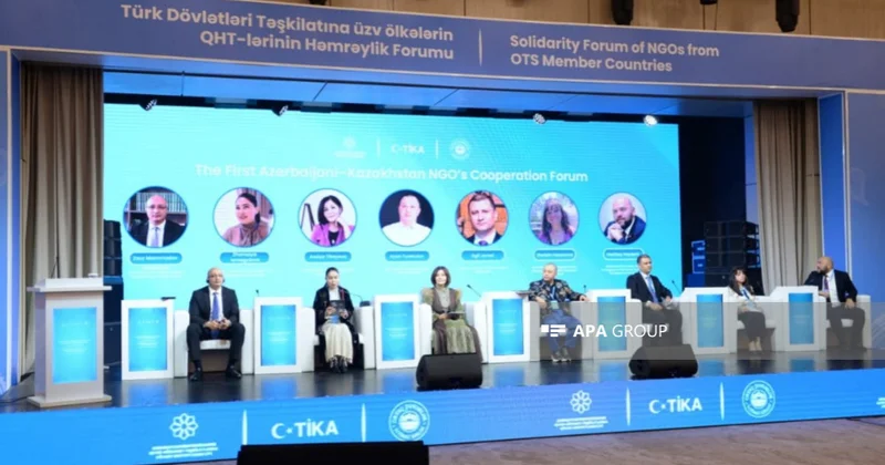 Azərbaycan Qazaxıstan QHT lərinin Birinci Əməkdaşlıq Forumu keçirilib FOTO