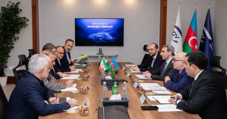 ADY və İran Dəmir Yolları əməkdaşlığın gücləndirilməsini müzakirə etdi