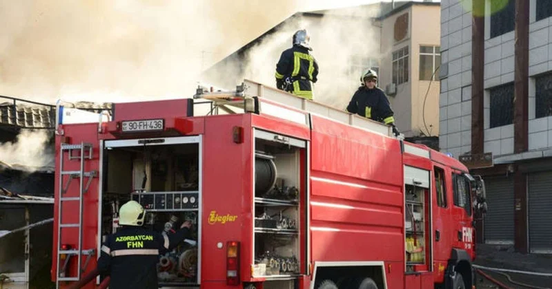 Çoxmərtəbəli binada daha bir yanğın