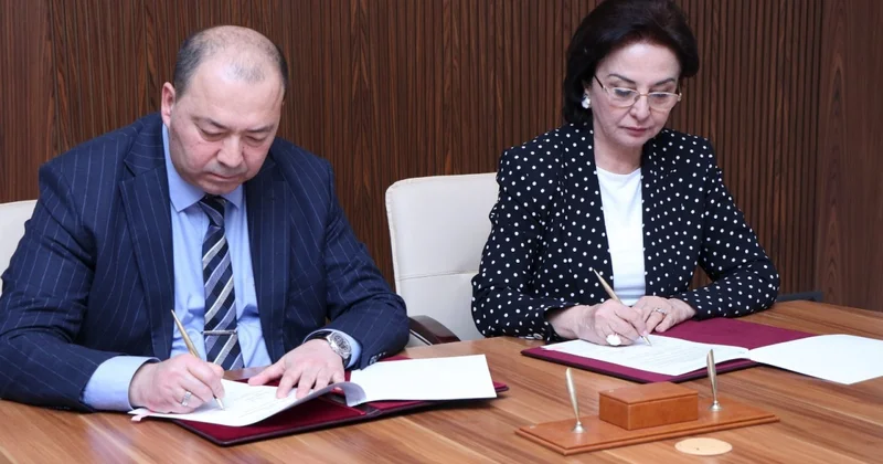 Gülçöhrə Məmmədova və Bahodir Turaev memorandum imzaladı FOTOLAR