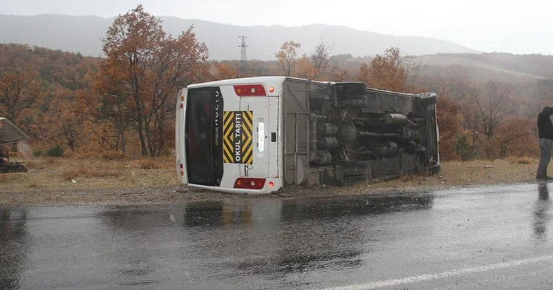 Türkiyədə tələbələri daşıyan avtobus aşıb: 29 nəfər yaralanıb