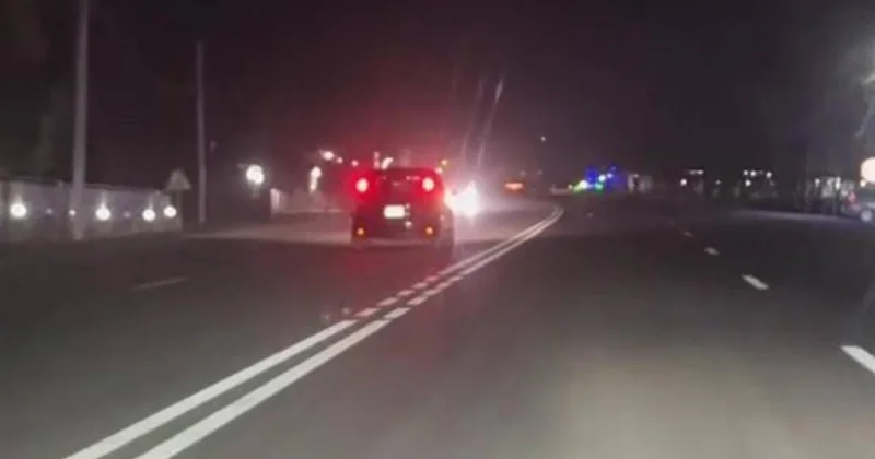 Azərbaycanda qadın sürücü bomboş yolda protiv sürdü VİDEO